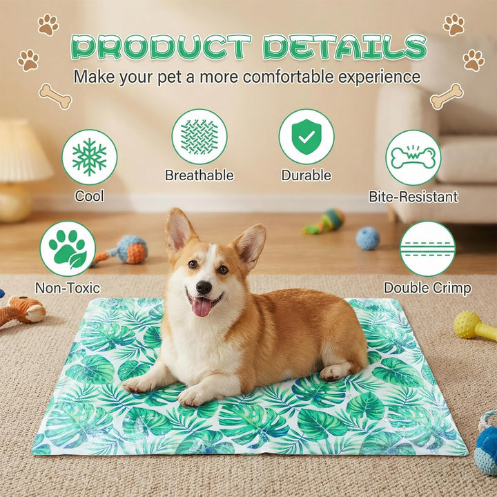 Ninonly Kühlmatte Hund 50X65cm Kühlmatte für Hunde Katze Haustier Eismatte Selbstkühlende mit Ungift