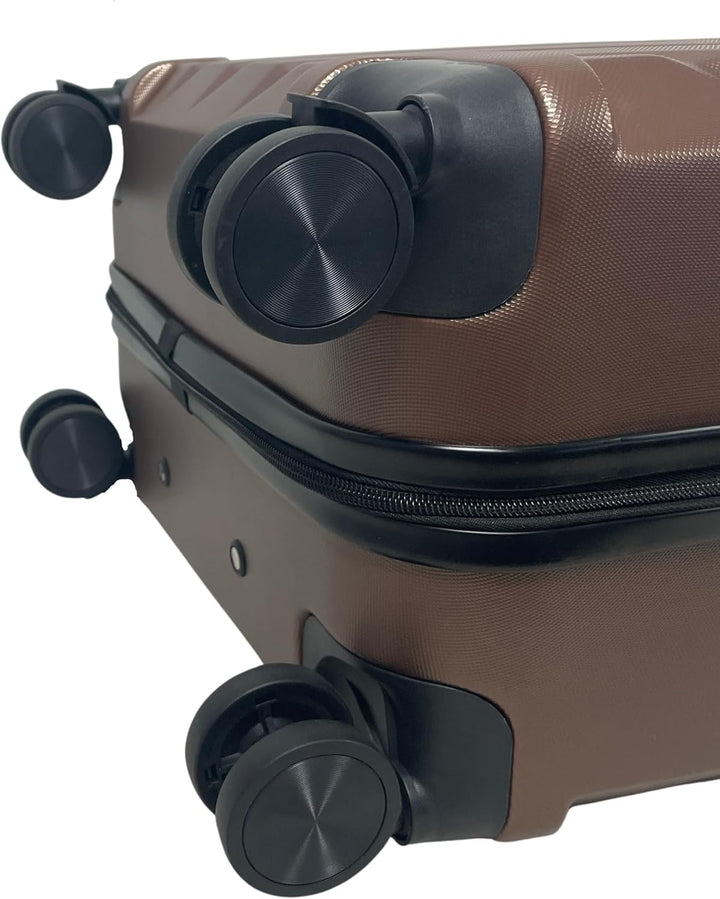 MY TRAVEL BAG Hartschalen-Koffer Trolley Reisekoffer (Handgepäck-Mittel-Gross-Set) 4 Doppel-Rollen (
