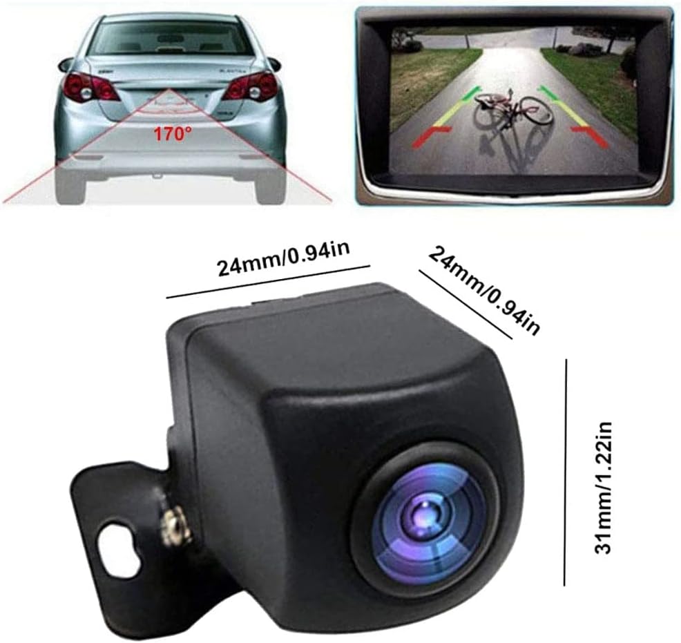 Rückfahrkamera WiFi, Frontkamera Auto wasserdichte IP68 Kabellose Rückfahrkamera HD-Nachtsicht-Mini-