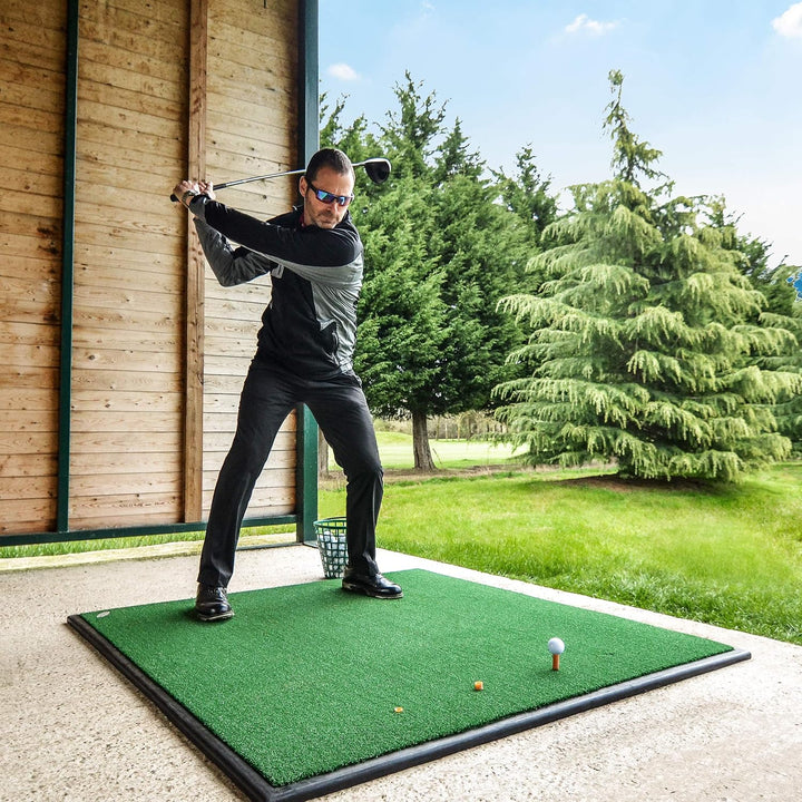FORB Golf Driving Range Matte | 15mm Golf Kunstrasen – optionaler Gummiunterlage Matte + Gummiunterl