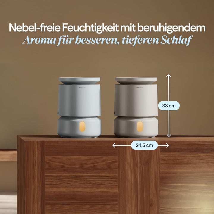 Blueair Raumluftbefeuchter DreamWell 48h Top-Fill Nebelfrei InvisibleMist Technologie – Aroma Stein