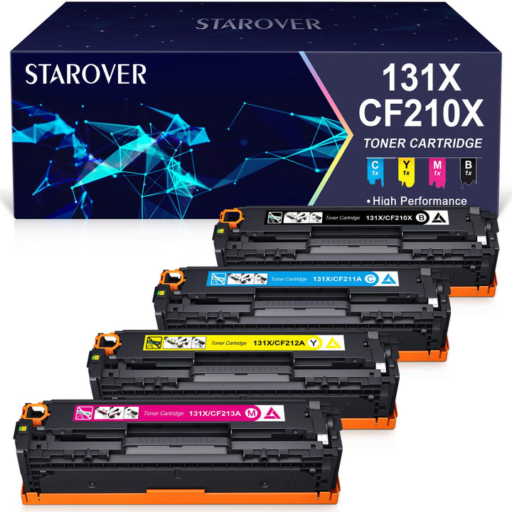 STAROVER Kompatible Tonerkartusche, Ersatz für HP 131X 131A CF210X CF210A für HP Laserjet M251nw M27