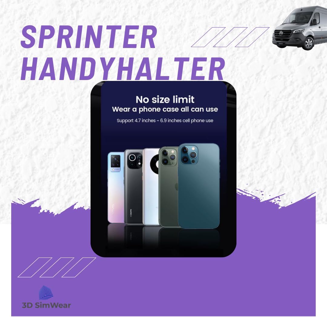 Generisch Logic-Mount Sprinter-Edition: Profi-Smartphonehalter für Mercedes Sprinter 906/907 Bj. 202