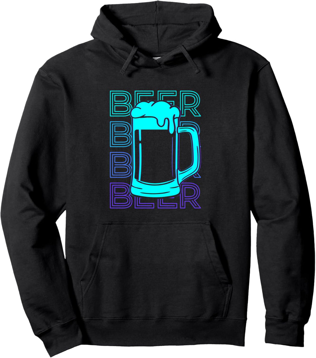 Bier Retro Bier Pullover Hoodie