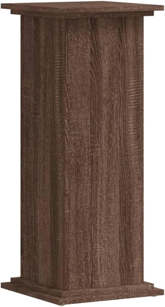 Pflanzenständer Eichen-Optik 33x33x80 cm Holzwerkstoff Pflanzenregal, Blumenregal Indoor/Outdoor, Bl