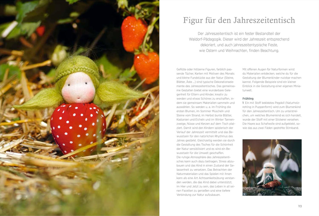 Nähbuch – Handgemachte Puppen im Waldorf-Stil: Körper, Kleidung und Accessoires nähen. Inklusive Sch