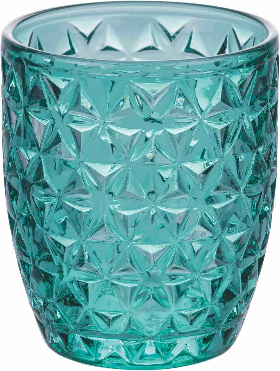Villa d'Este Home Tivoli 6er Set Wassergläser aus Glas 350 ml Geometrie Ocean