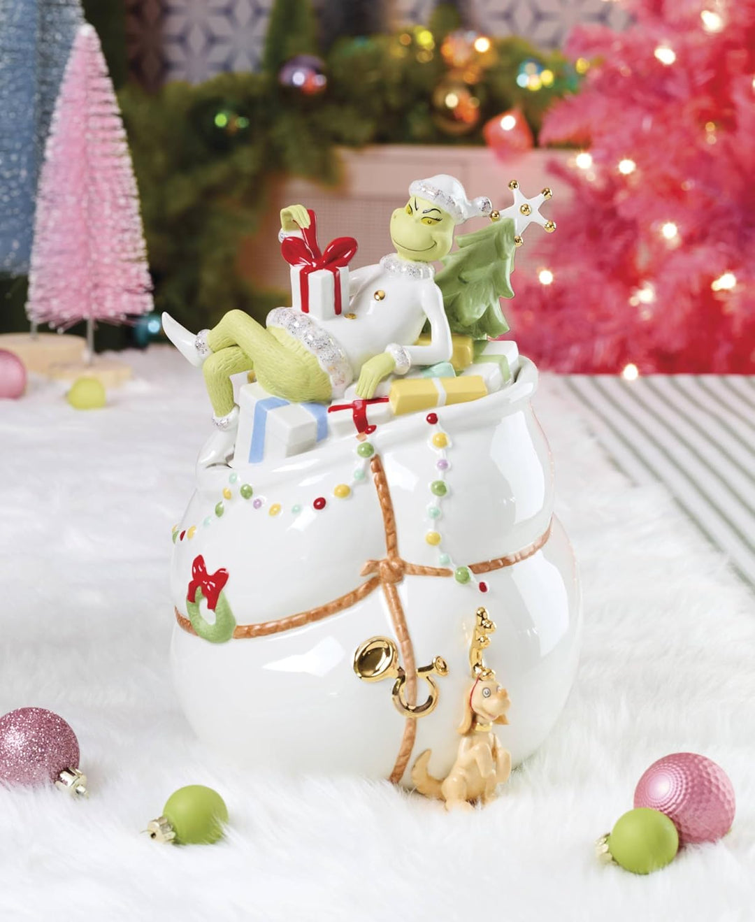 Lenox Grinchie Gifts Keksdose, 5.07, Grün, Keksdose