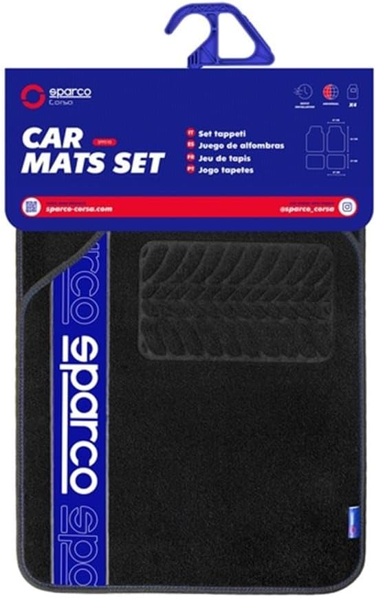 Sparco F510 Schwarz/Blauer Teppich Teppich TEPPICH F510 BLAU, TEPPICH F510 BLAU