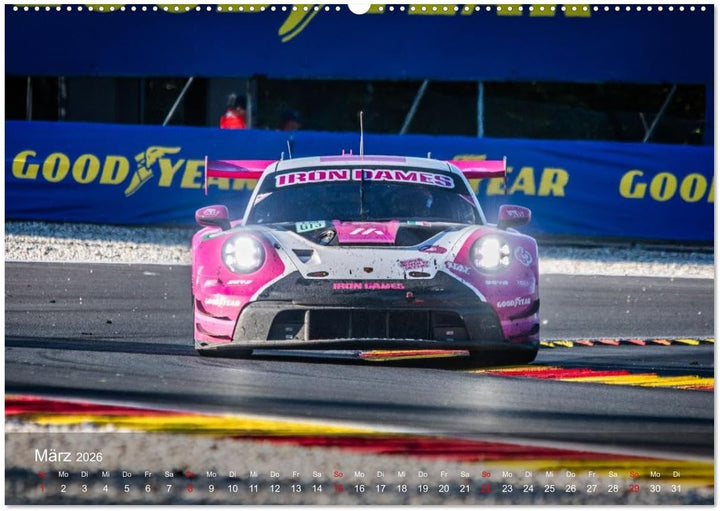 Motorsportkunst aus Weissach (Wandkalender 2026 DIN A2 quer), CALVENDO Monatskalender: Ein Kalender