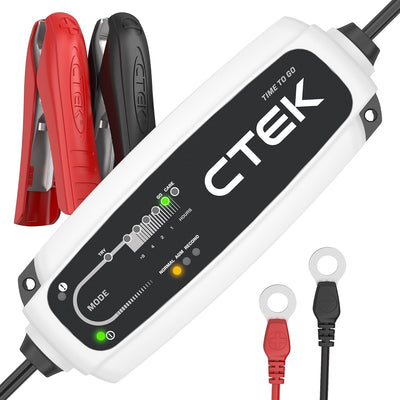 CTEK 40-161 CT5 to Time to Go - Vollautomatisches Batterieladegerät mit Coutdown-Display 12V, 5 Amp