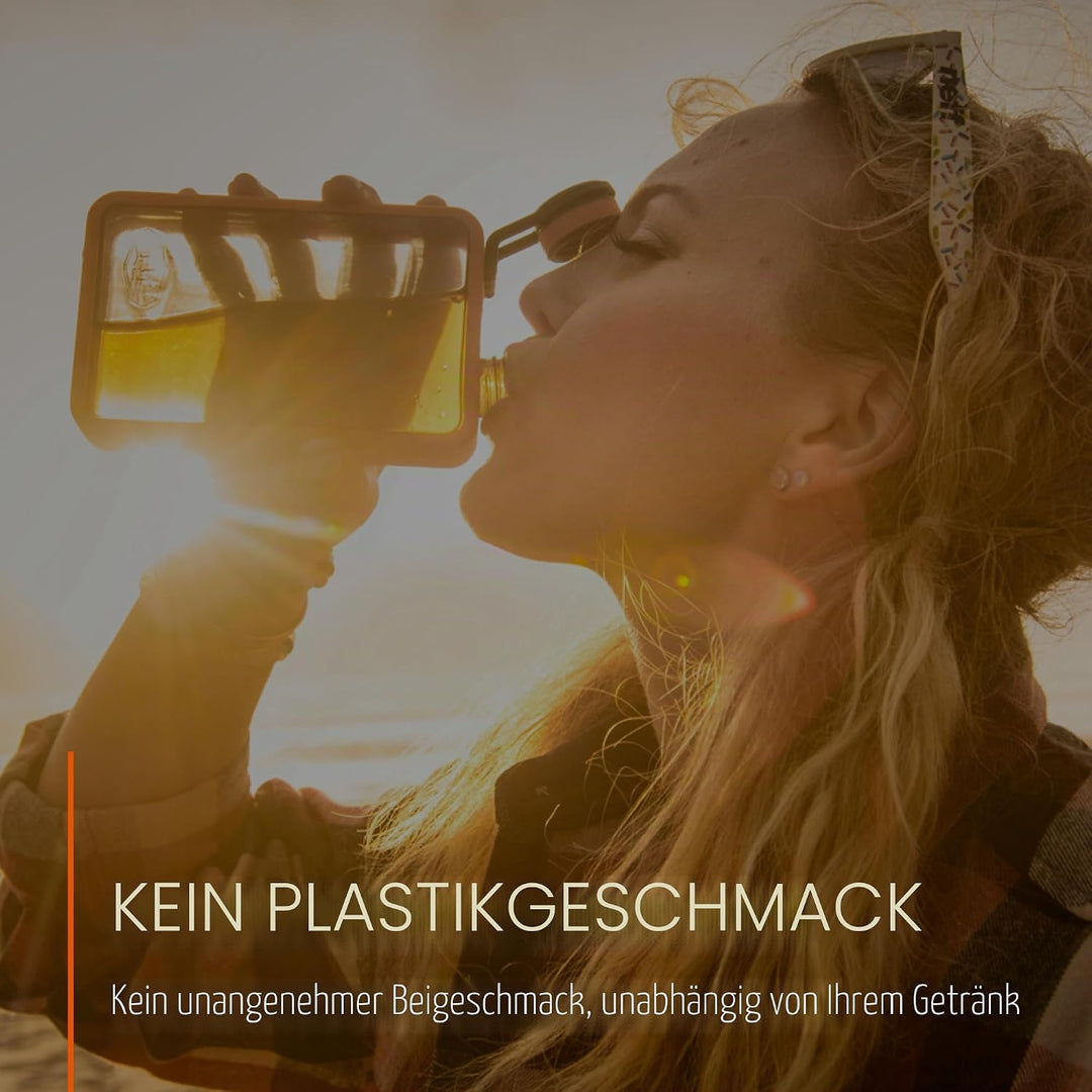 GSI Outdoors Boulder Flask Thermosflasche, Unisex, für Erwachsene 16 Fluid Ounces Bergblick, 16 Flui
