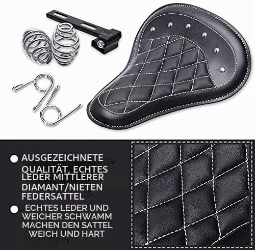 Bobber sitz Motorrad Leder Solo Sitz mit 3&
