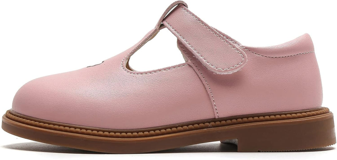 DADAWEN Mädchen Mary Jane Halbschuhe Taufschuhe Geschlossene Ballerinas 29 EU Rosa, 29 EU Rosa