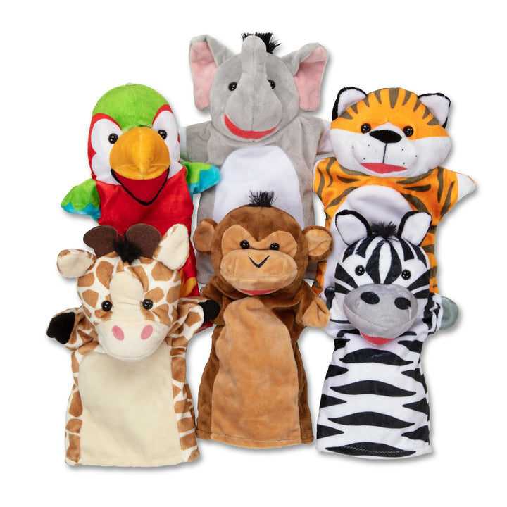 Melissa & Doug Safari Friends Handpuppen | Handpuppen und Theater | weiches Spielzeug | 3+ | Geschen