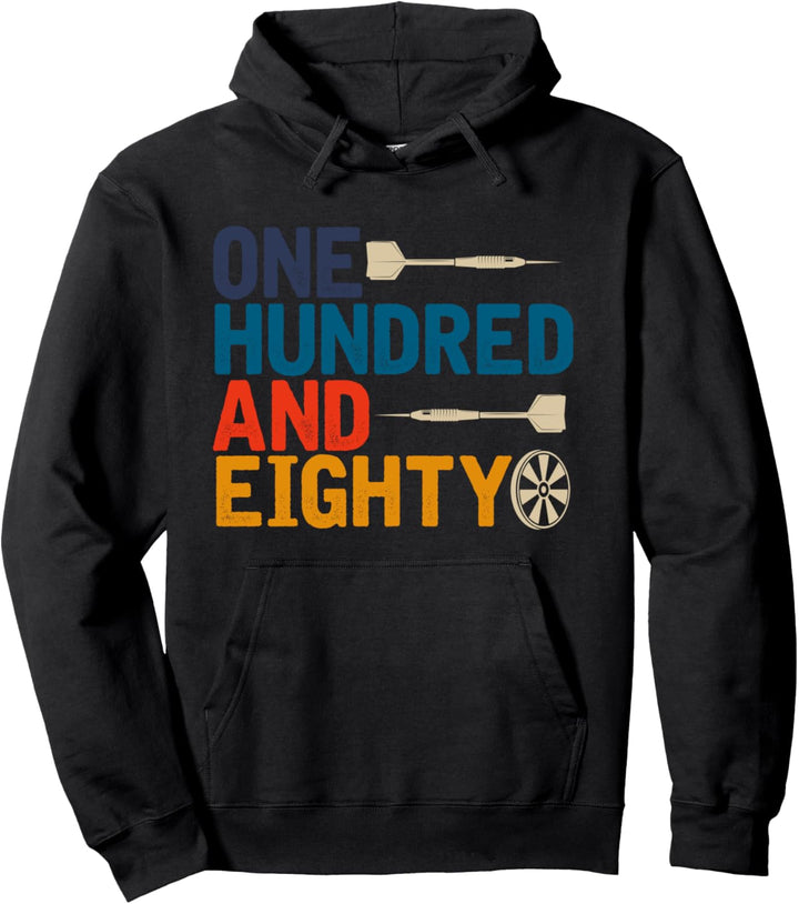 Darts Sport Dartpfeile Turnier Einhundertachtzig 180 Dart Pullover Hoodie