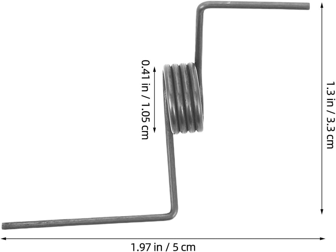Holibanna Torsionsfeder für Kühlschranktüren 1,2mm Drahtstärke 10,5mm Aussendurchmesser Stahlfeder m