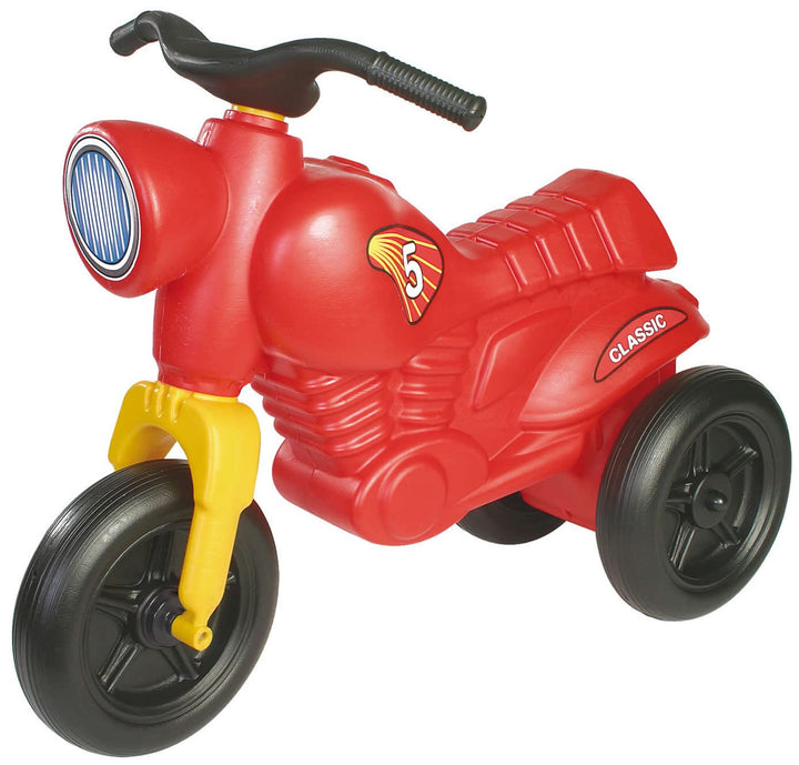 Dreirad Trike Rutscher Motorrad Classic 5 Maxi rot Kinder Laufrad Lauflernrad, Rot