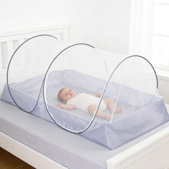 Moskitonetz Bett, Pop Up Moskitonetz Bettzelt Faltbares für Einzelbett, Kinder, Outdoor-Camping, Rei