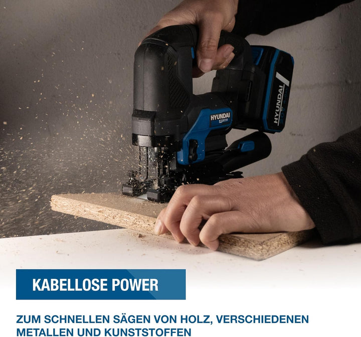 HYUNDAI Akku-Stichsäge JS20X-26 (mit 1 x 2.0Ah Akku/Ladegerät), mit 1 x 2.0Ah Akku/Ladegerät