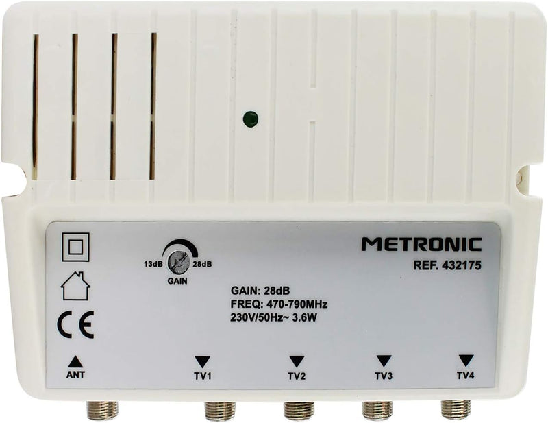 Metronic 432175 Verstärker TV Weiss Norme, Norme