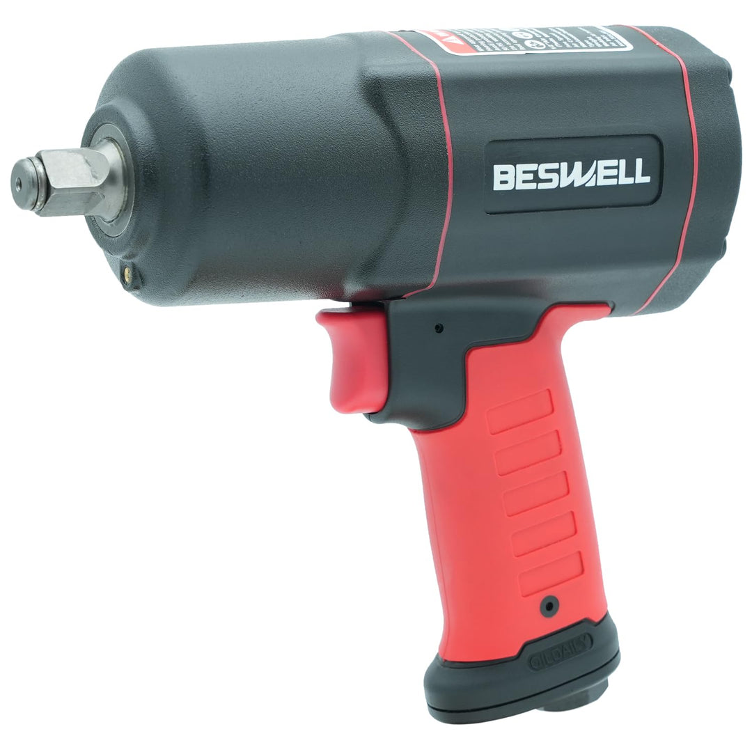 Beswell-BW-112K- Druckluft-Schlagschrauber - max. Lösemoment 2230 Nm, Vierkant 12,5 mm (1/2 Zoll) -
