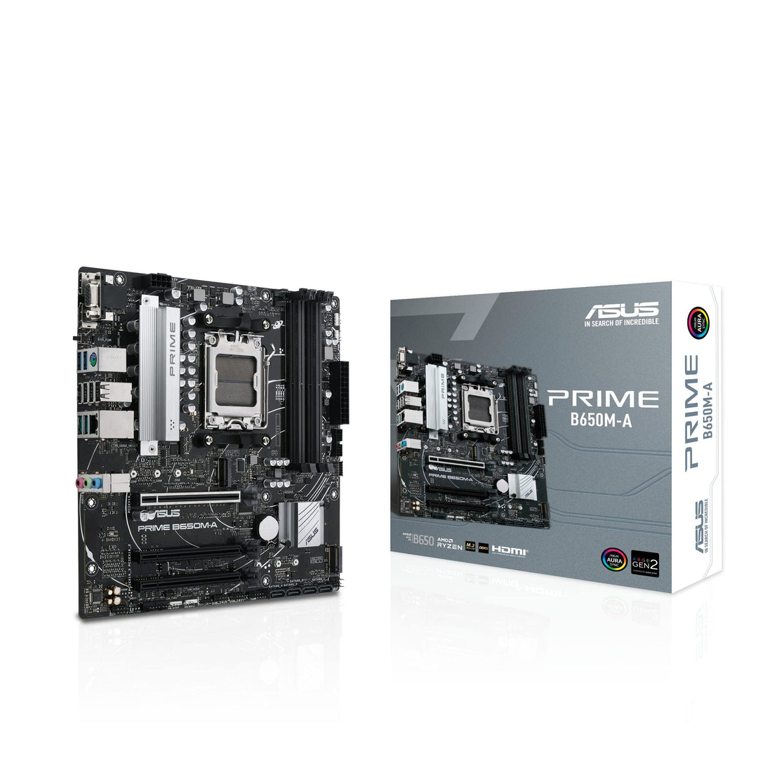 ASUS Prime B650M-A CSM Mainboard Sockel AMD AM5 (Ryzen 7000, micro-ATX, DDR5 Speicher, PCIe 5.0, WiF