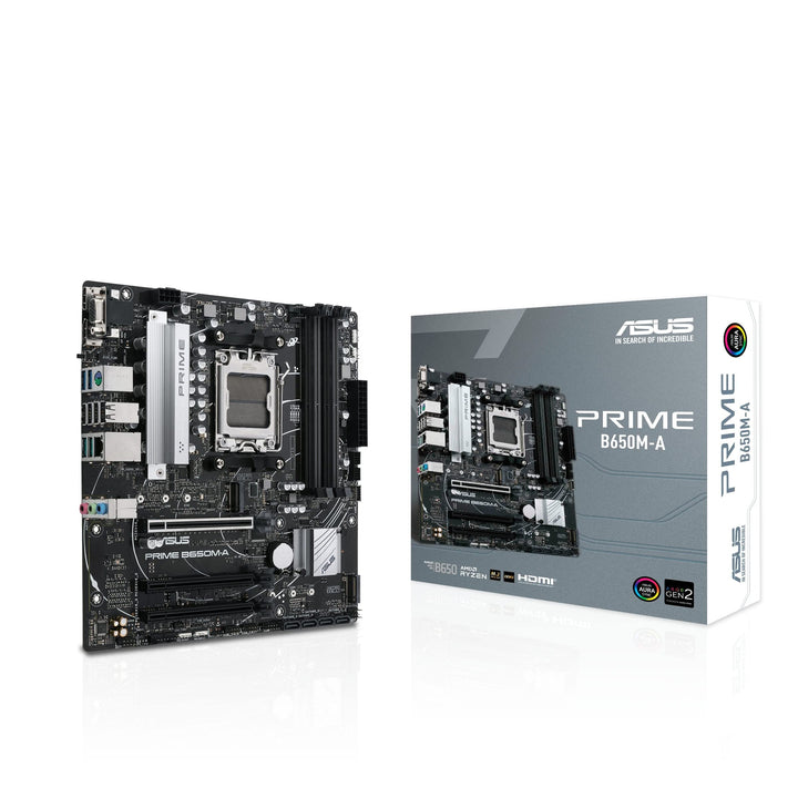 ASUS Prime B650M-A CSM Mainboard Sockel AMD AM5 (Ryzen 7000, micro-ATX, DDR5 Speicher, PCIe 5.0, WiF