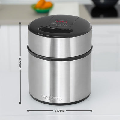 Profi Cook Eismaschine PC-ICM 1140 Eiscreme-Maker für Speiseeis, Frozen-Joghurt und Sorbet, inkl. Re