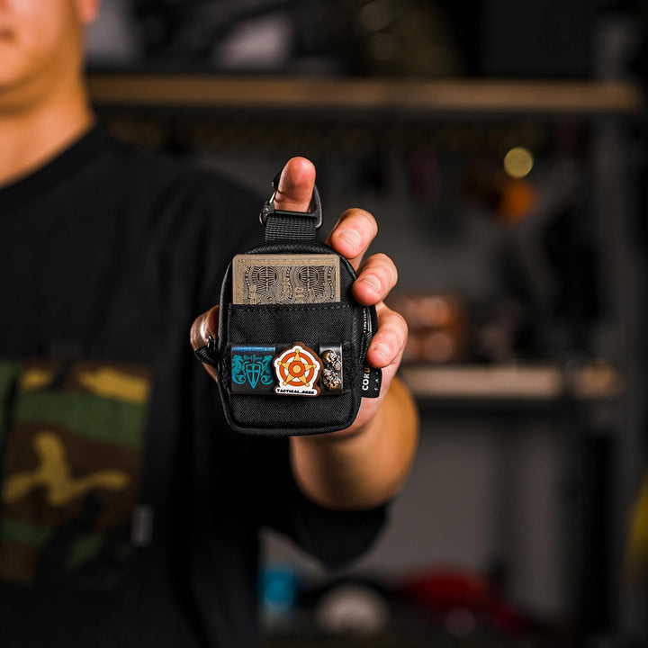TACTICAL GEEK Storage A6 Mini EDC Organizer - 2-Taschen Premium 500D Cordura Nylon Tasche Für AirPod