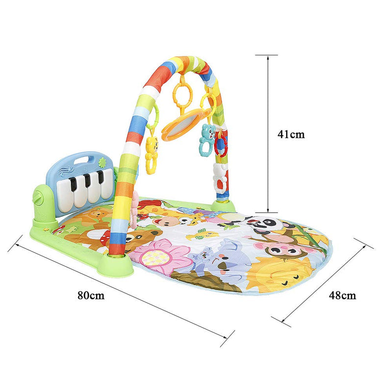 XUANYU Baby-Spielmatte, Spieldecke mit Spielbogen, Spielmatte Baby Faltbar, Lernspielzeug ab 0 Monat