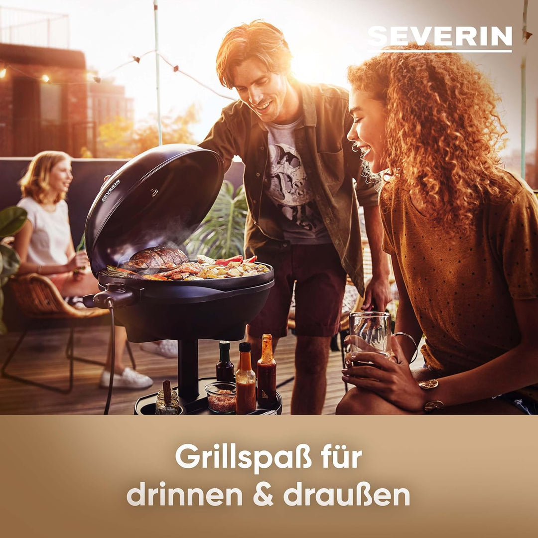 SEVERIN PG 8541 Barbecue-/Standgrill (2.000W, Grillfläche, Ø 41 cm)