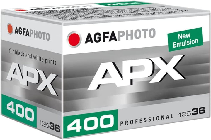 AgfaPhoto APX400 Schwarz/Weiss Film 400 ASA für bis zu 36 Bilder incl. Komplettentwicklung der Bilde