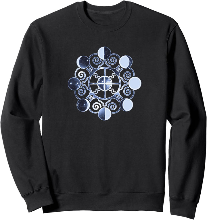 Mondphasen, Erde, Symbol, Magie, Wicca, Heidentum, Keltisch, Sweatshirt