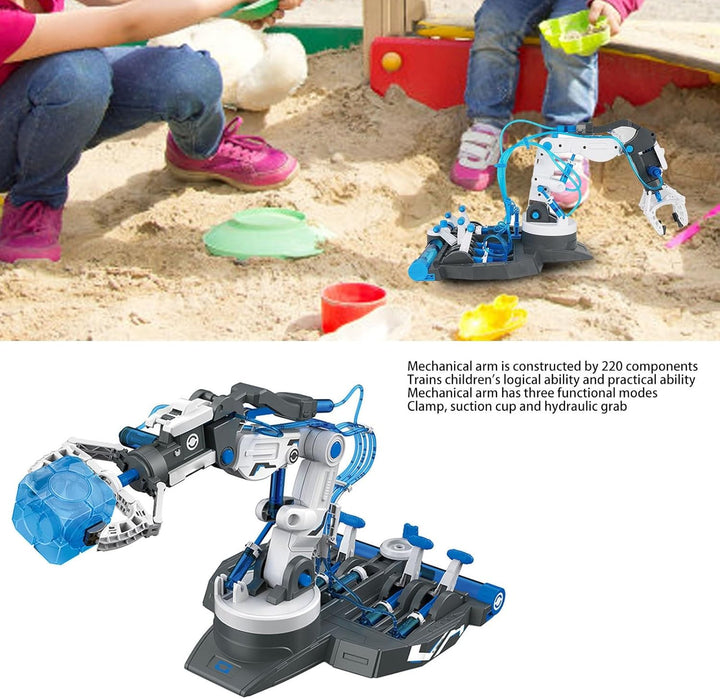 Tnfeeon Hydraulisch-mechanisches Armspielzeug, Hydraulischer Roboterarm mit Saugnapf für über 8 Jahr