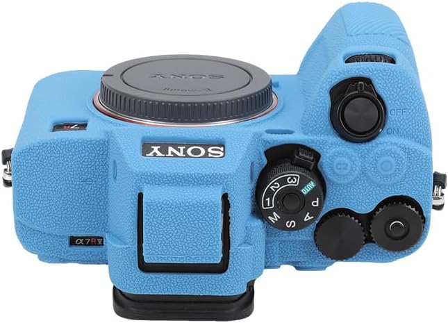 Rieibi Alpha 7R V Hülle, Silikonhülle für A7R V Kamera, Silikon-Schutzhülle für A7R5 Blau, Blau