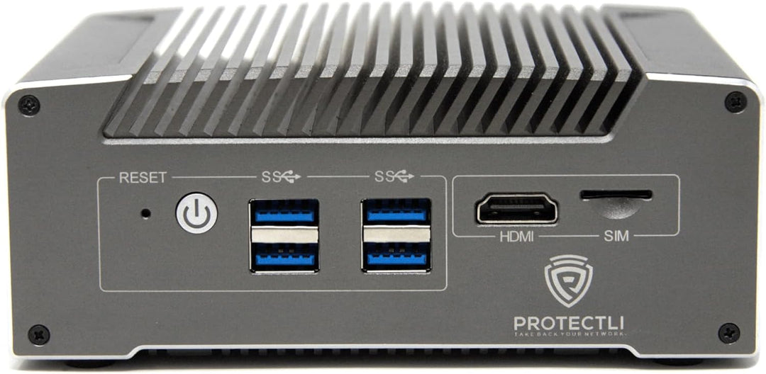 Protectli Vault V1410-4 Port, Micro Appliance/Mini PC - Intel N5105, 4X 2.5G NICs, 8GB LPDDR RAM on-