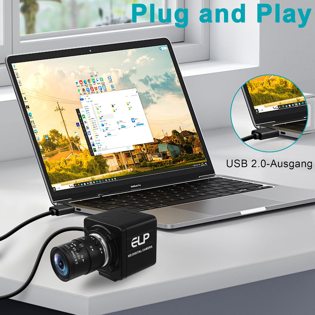 Global Shutter USB Kamera,800P Monochrom extrem hohe Bildrate 420 fps/210 fps/120 fps Webcam zur Tie