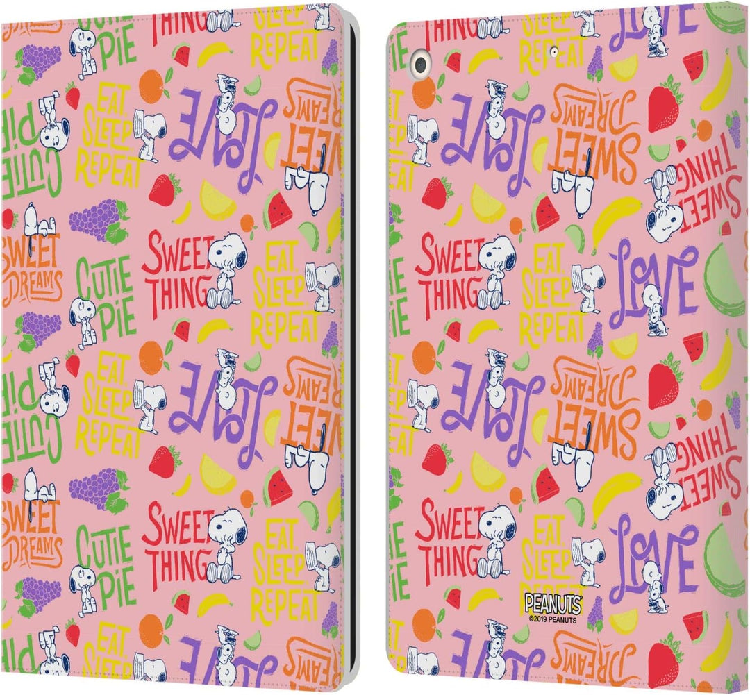 Head Case Designs Offizielle Peanuts Sueeser Snoopy Naturgemaess Suess Leder Brieftaschen Handyhülle