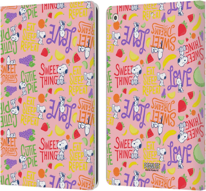 Head Case Designs Offizielle Peanuts Sueeser Snoopy Naturgemaess Suess Leder Brieftaschen Handyhülle