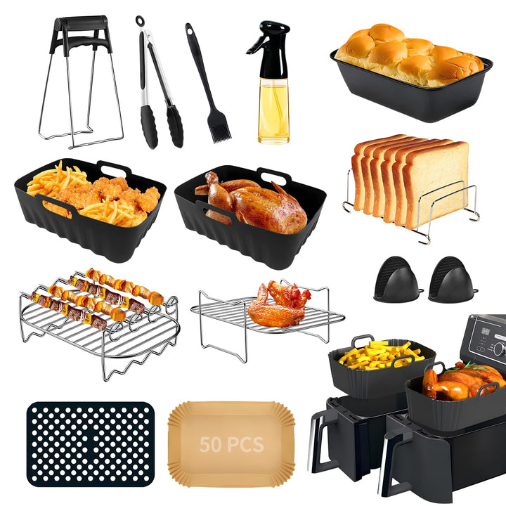 Ninja Heissluftfritteuse Zubehör, Airfryer Zubehör für Ninja Foodi Max Dual Zone Heissluftfritteuse