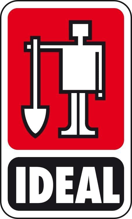 IDEAL-Rasenrechen | Entfernt mühelos Grasschnitt, Laub und Vertikutiergut vom Rasen | 40 gekrümmte Z