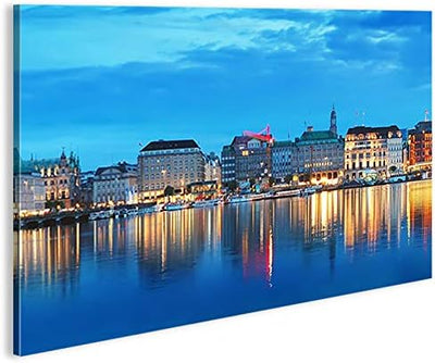 islandburner Bild Bilder auf Leinwand Alster Hamburg 1p XXL Poster Leinwandbild Wandbild Art up Your