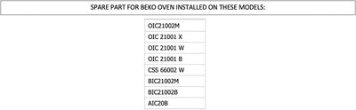 BEKO - Ofen Heizelement - 262900062