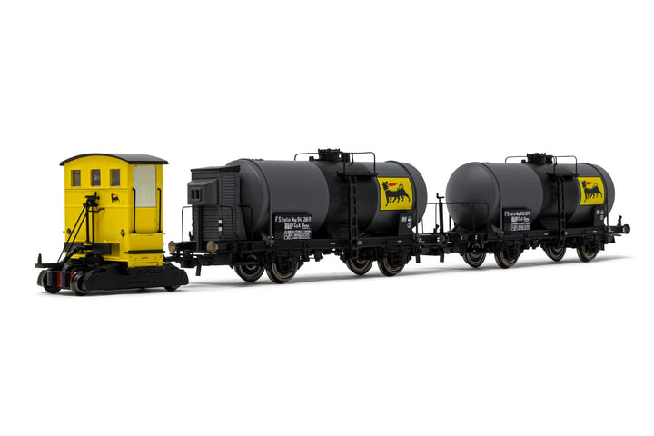 Rivarossi - Agip Sogliola YEL Two 2-Achsen Agip Tank Wagons (9/21) * - RIV-HR2877