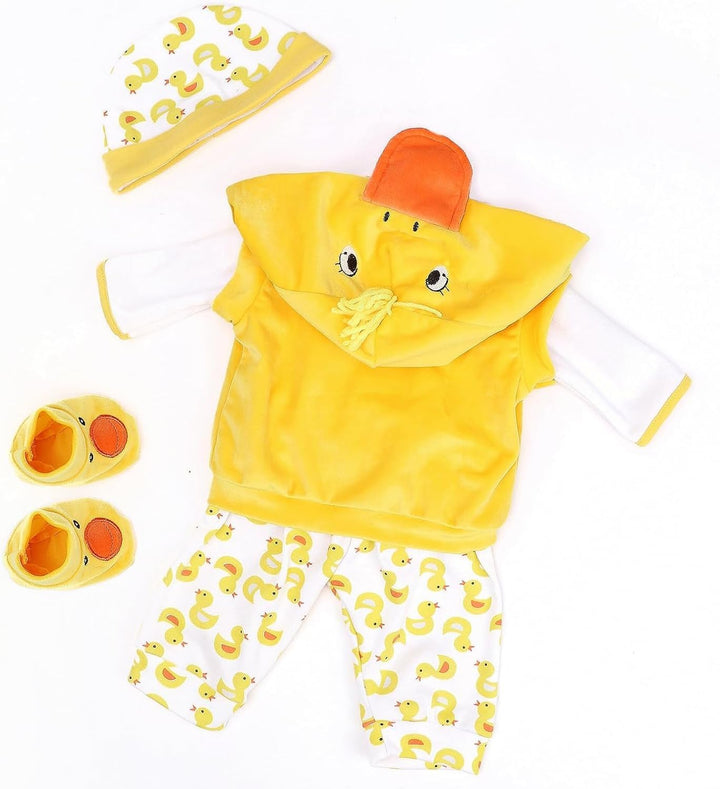Scnbom Reborn Babys Kleidung lebensechte babypuppen Madchen for 17-24zoll wie echtes Puppen Toddler