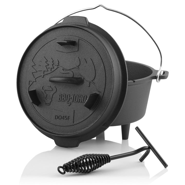 BBQ-Toro Dutch Oven Forest Serie | bereits eingebrannt - preseasoned | Verschiedene Grössen | Gussei