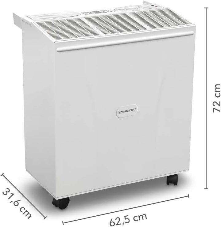 TROTEC Luftbefeuchter B 400 – Raumbefeuchter für grosse Räume bis 360 m²/ 900 m³, 29 l Tank, Gebläse