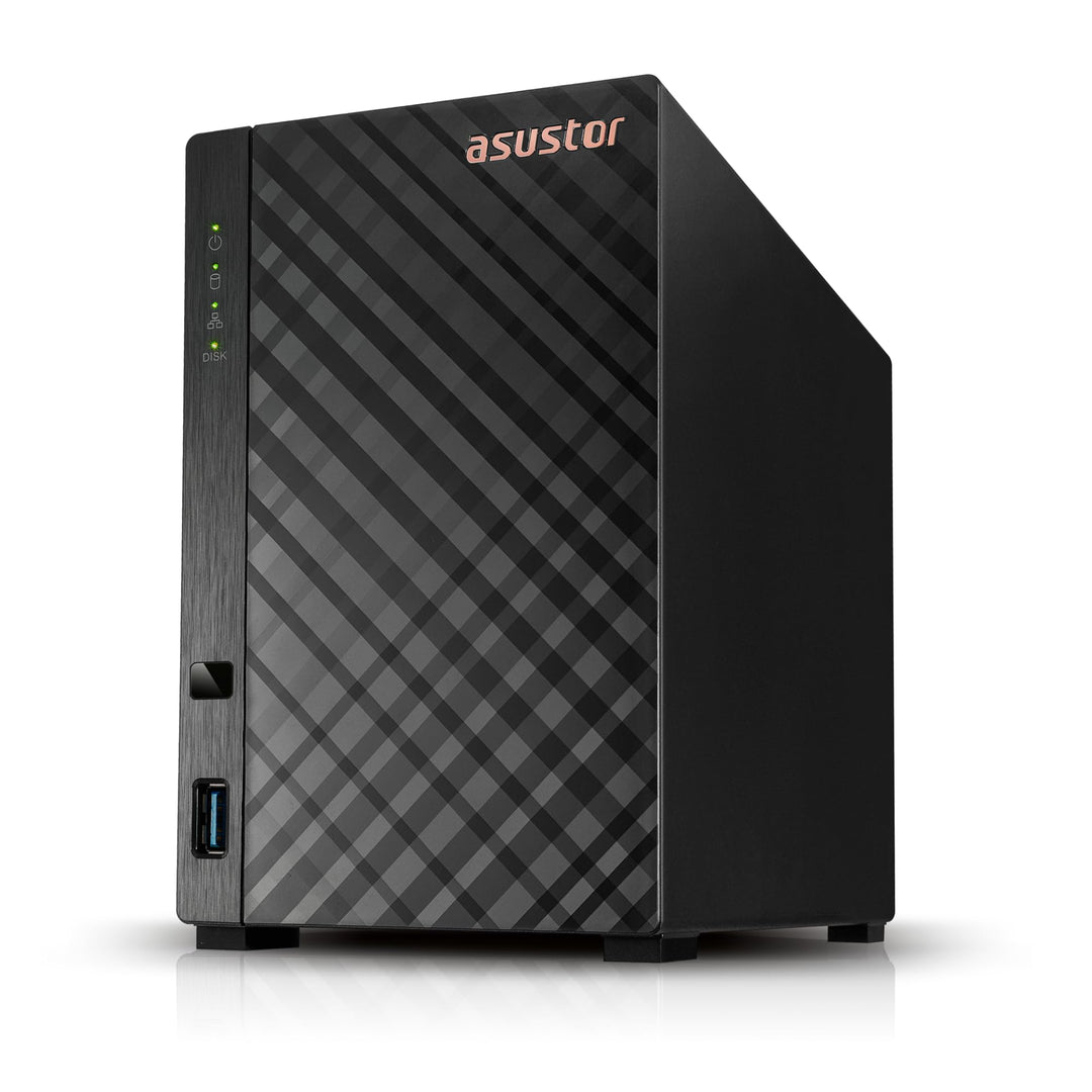 Asustor Drivestor 2 Lite AS1102TL, 2 Bay NAS Gehäuse Netzwerkspeicher, 1.7GHz Quad Core, 1GbE Port,