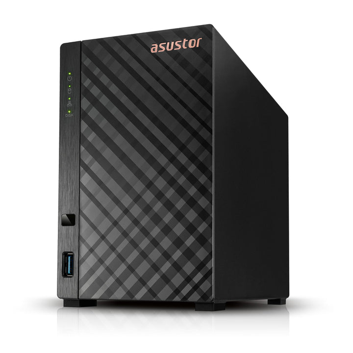 Asustor Drivestor 2 Lite AS1102TL, 2 Bay NAS Gehäuse Netzwerkspeicher, 1.7GHz Quad Core, 1GbE Port,